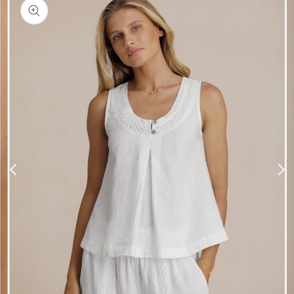 Nomad the Label Suvi Linen Tank NWT XXS